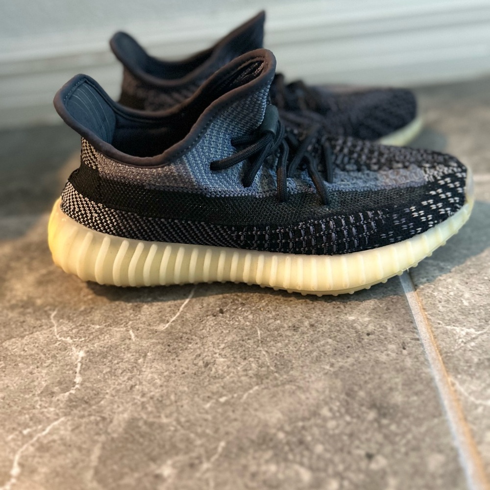 adidas Black and Cream Sneakers with Textured Upper and Ribbed Sole